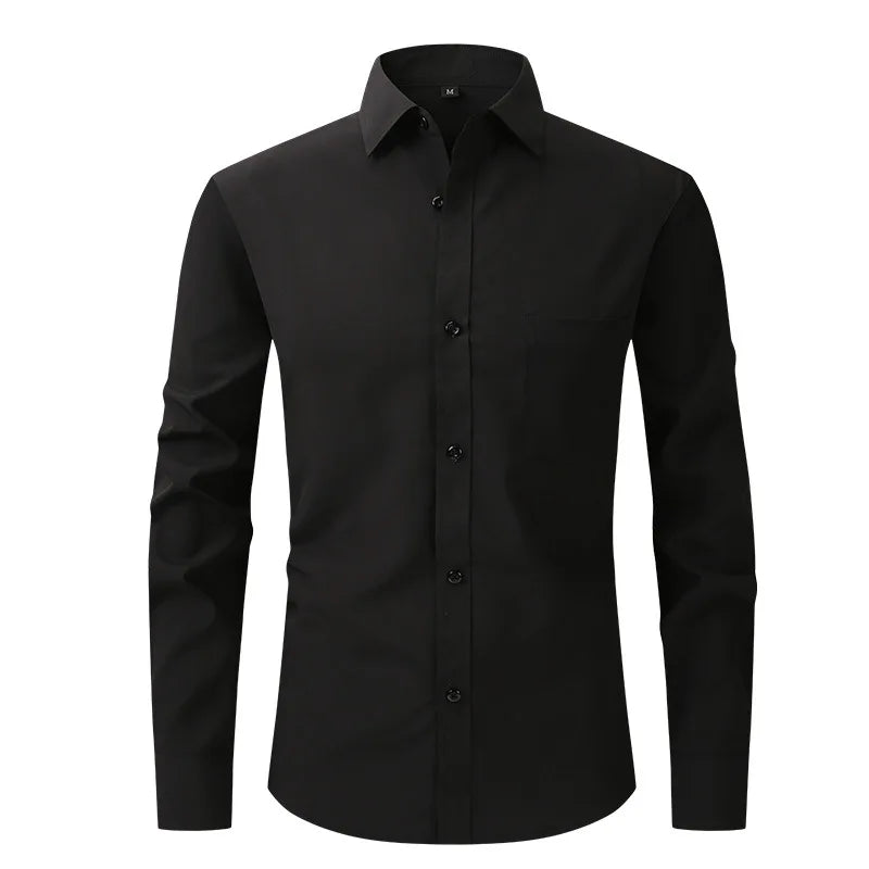 Men's Professional Business Dress Shirt - Anti-Wrinkle