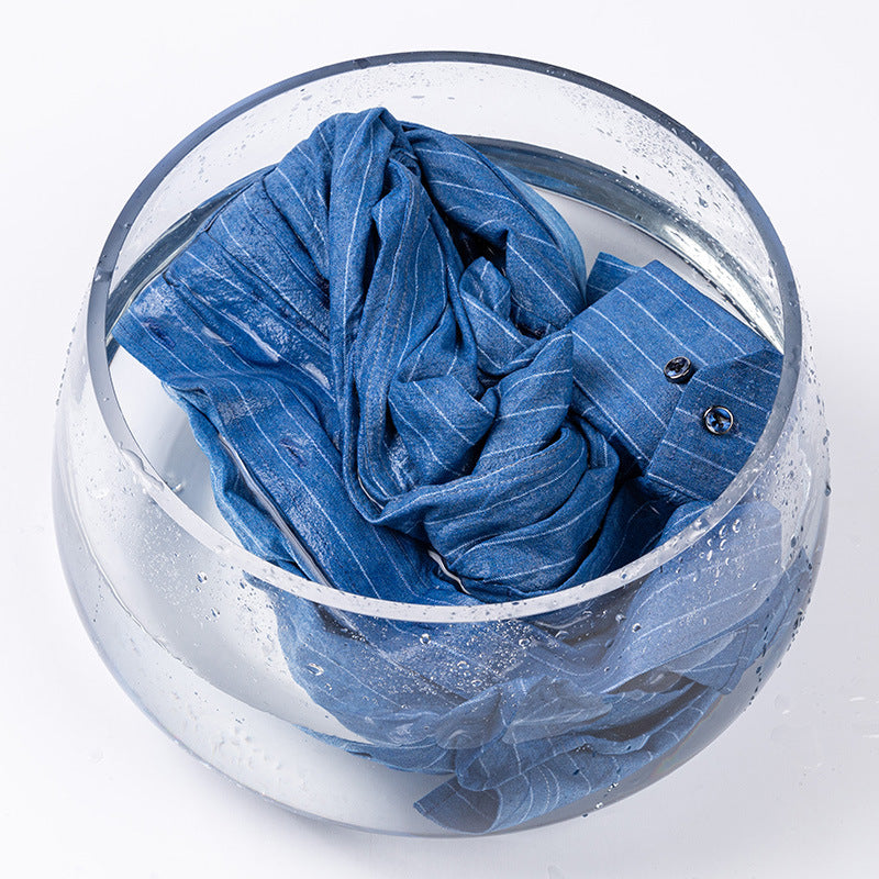 Men's Big & Tall Cotton Plaid Dress Shirt - Brushed Long Sleeve Business Casual