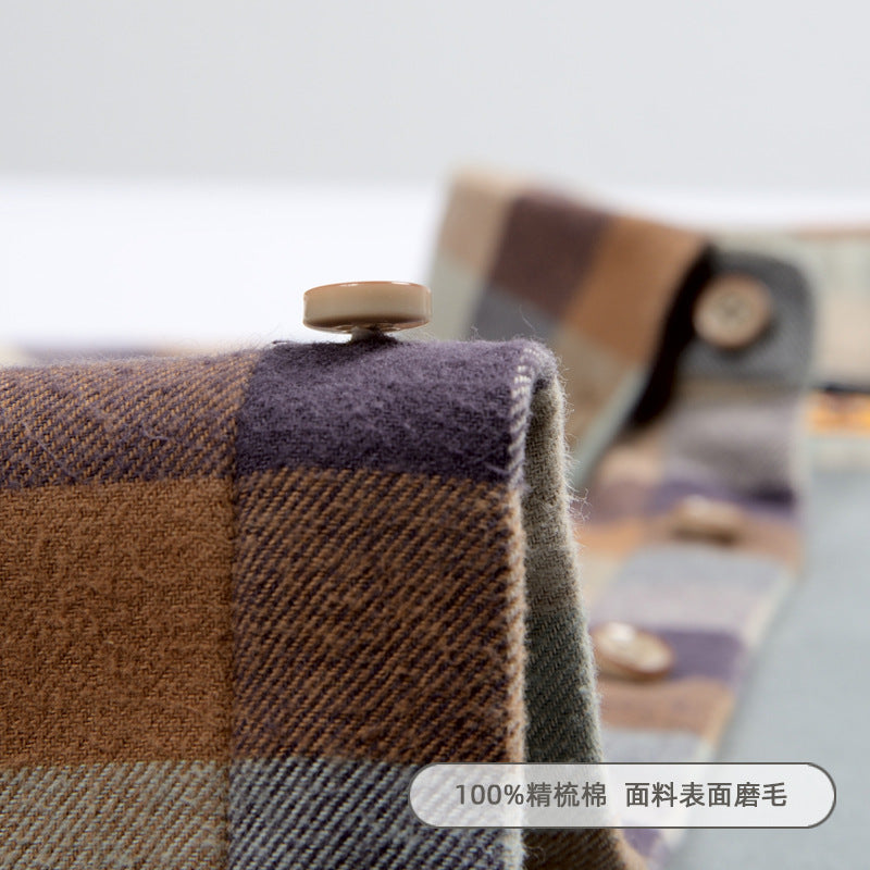 Men's Fleece Lined Long Sleeve Shirt - Warm Winter Button Down