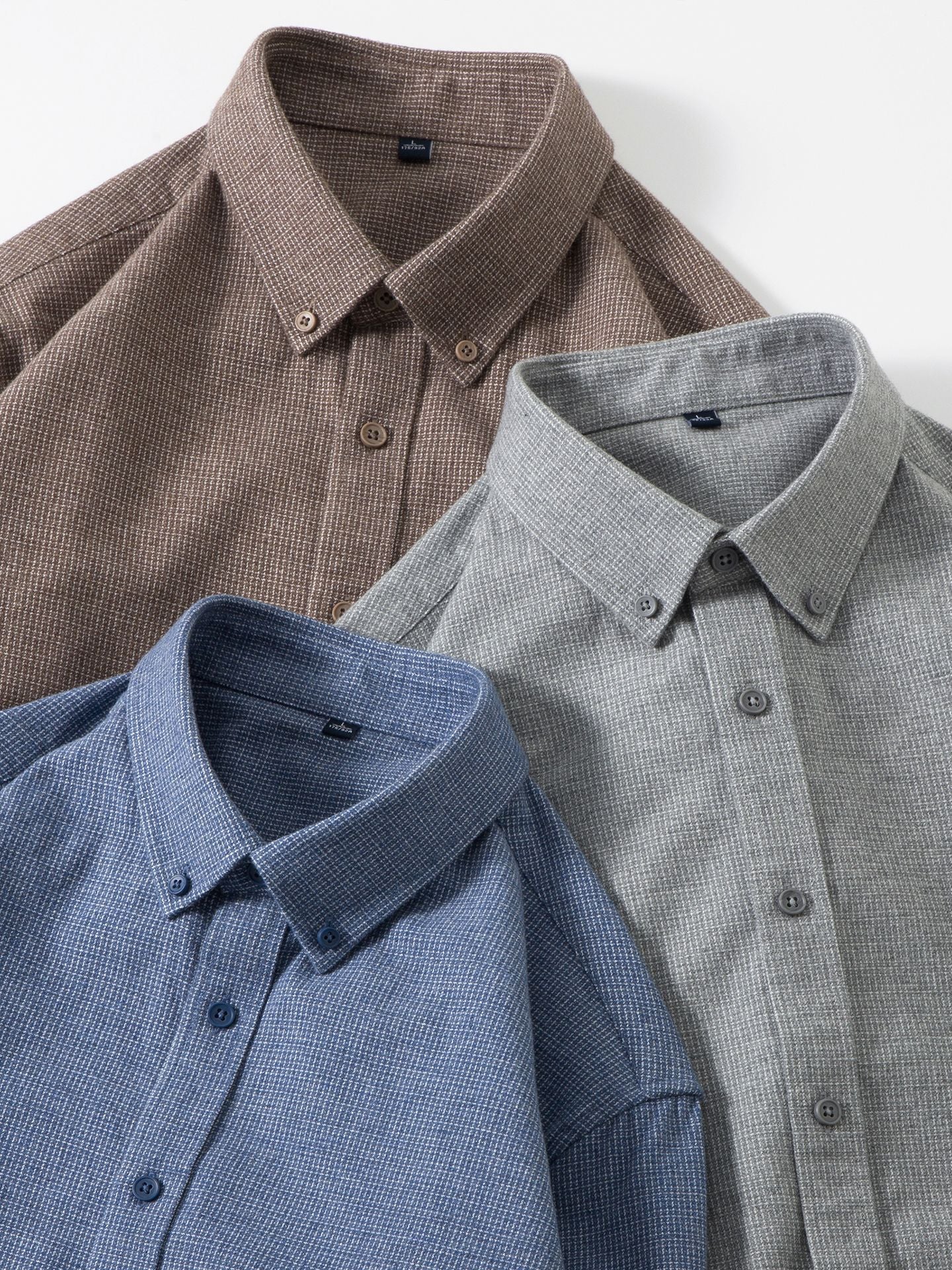 Pure Cotton Brushed Men's Long Sleeve Shirt | Spring Autumn 2025 New Middle-Aged Wrinkle-Resistant Business Casual