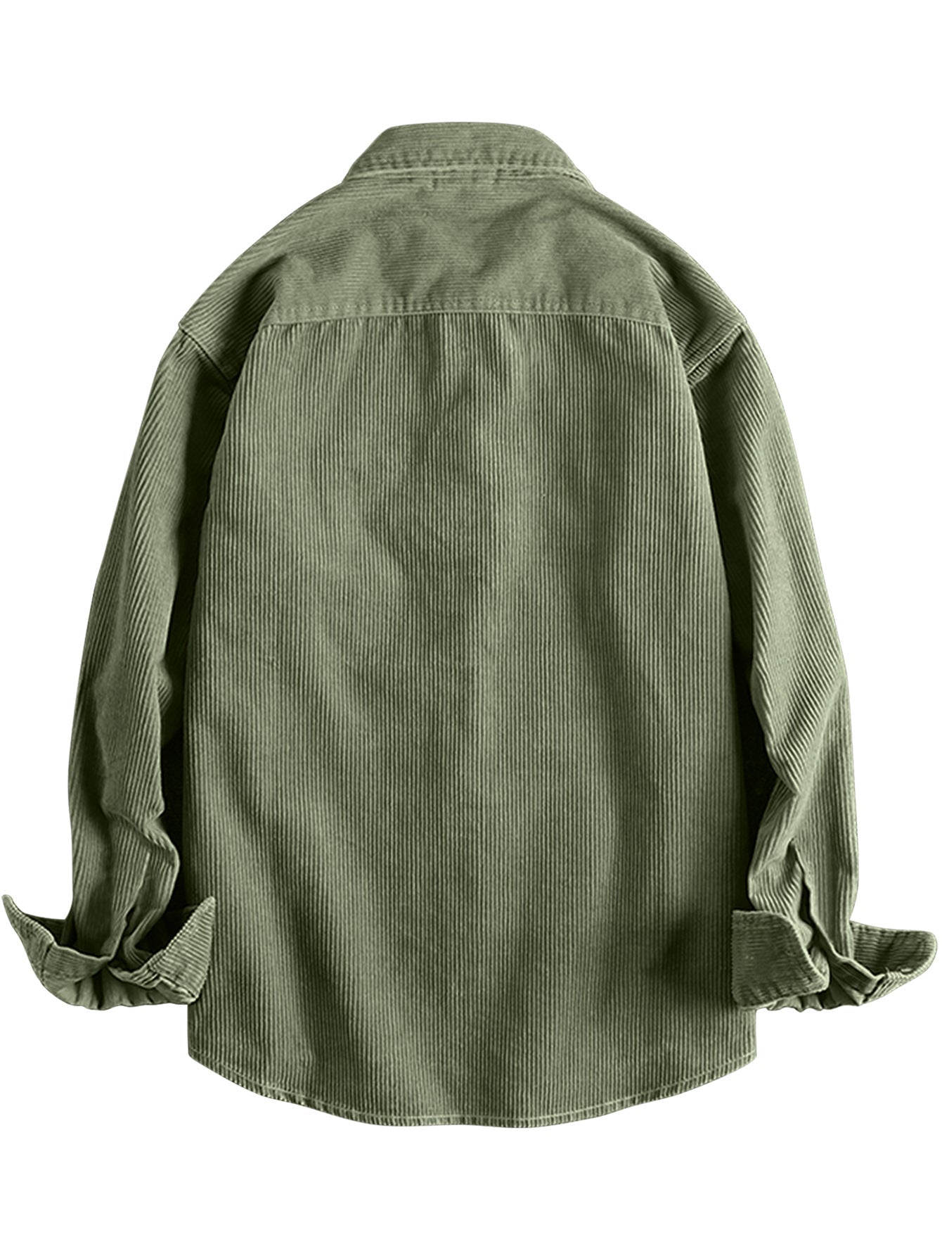 Caramel corduroy long sleeve shirt fall