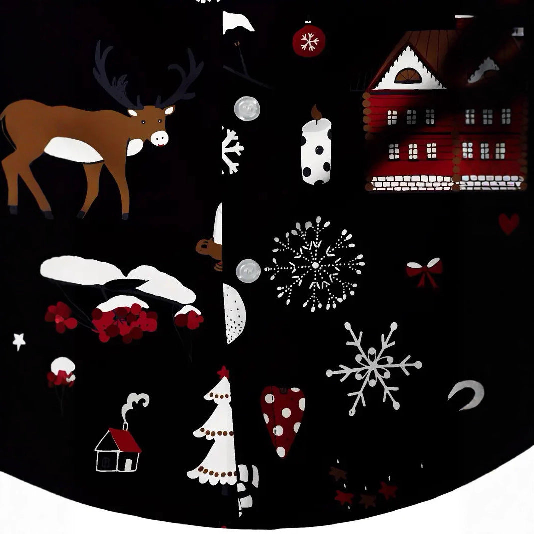 Men's 3D Digital Floral Print Shirt - Long Sleeve Casual Shirt