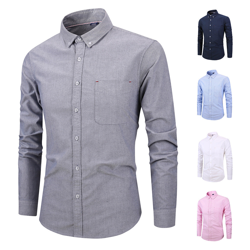 Premium Oxford cloth shirt pink men