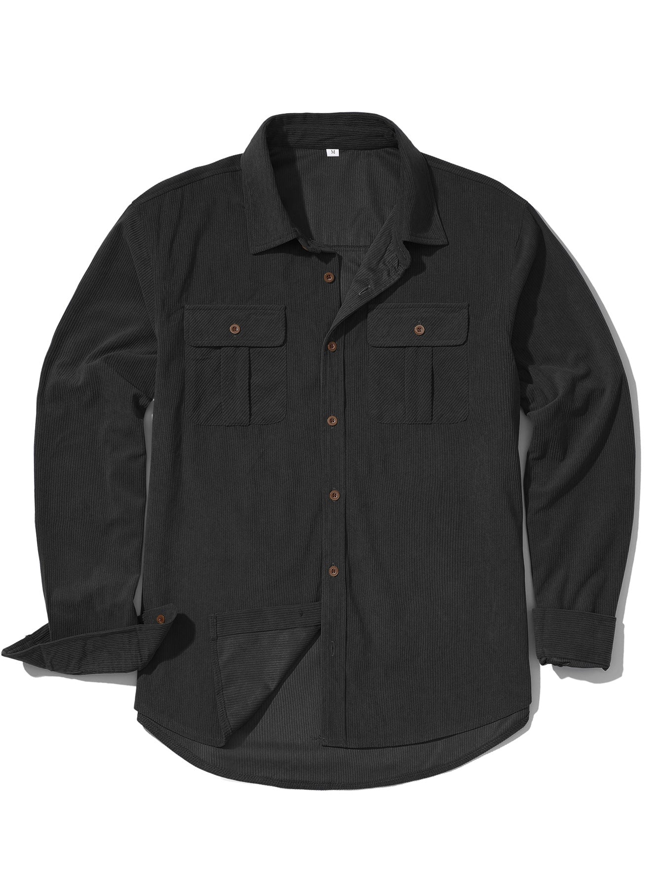 Navy corduroy utility overshirt workwear