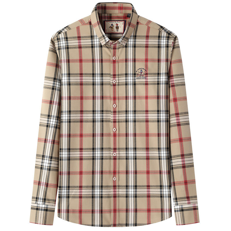 Men's pure cotton dress shirt