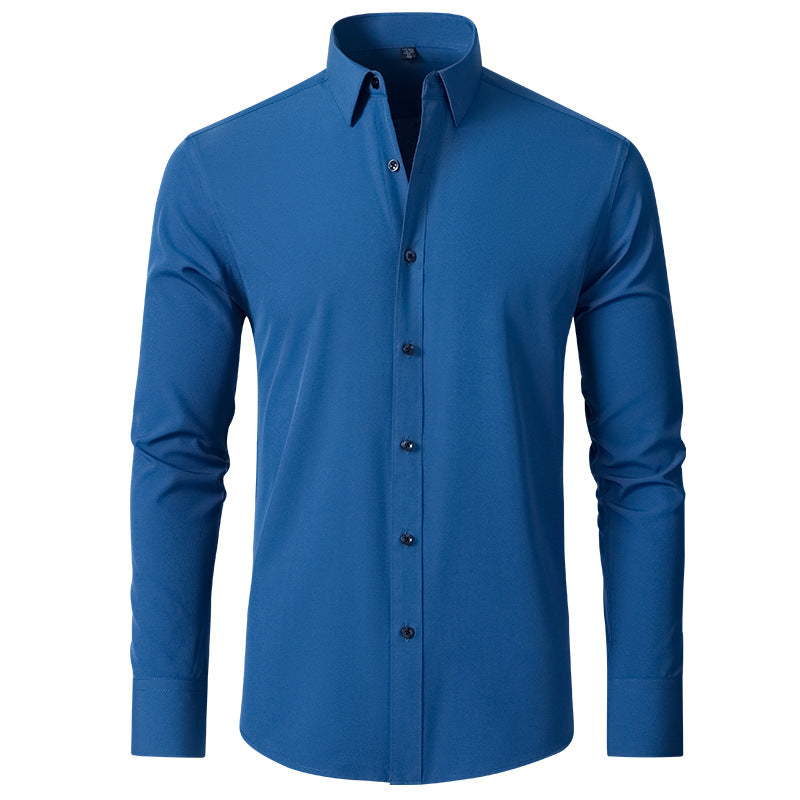 Men's Stretch Dress Shirt - Iron-Free Anti-Wrinkle Long Sleeve
